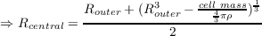             Router + (R3outer - cell4 mπaρss)13
⇒  Rcentral =------------------3------
                        2
